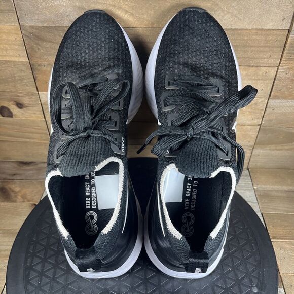 Nike Men’s size 7.5 React Infinity FK Flyknit Running Shoes Athletic Black - Picture 5 of 11